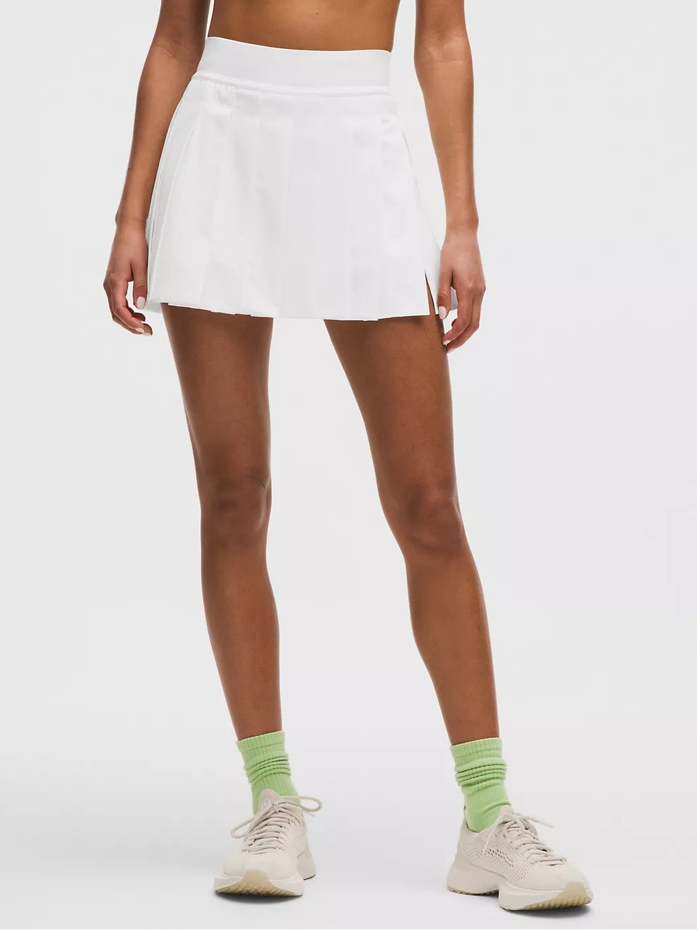 Lululemon Peek-A-Boo Pleat Tennis Skirt White NWT Medium - Picture 4 of 11